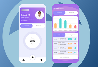 Mano - Modern Sports App 3d animation app branding colour design dynamic fluid football graphic design icon illustration logo minimal modern sports typography ui