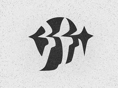 Mask Waves ✦ Logo face head identity illustration image layer layers logo logodesign logotype mask motion person personality signal space star vpn wave waves