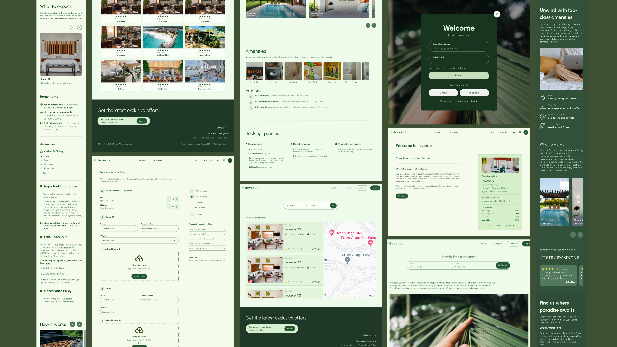 Ileverde Digital Concierge – Mobile UI mobile product design ui ux design web design