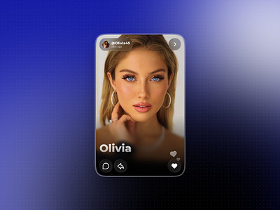 Minimal User Profile Card Concept app card concept darkmode dating design figma glassmorphism minimal profile social ui ux