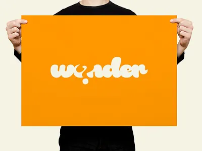Wonder | Typographical Poster graphic design graphics letters minimal poster question simple text typography word
