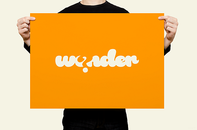 Wonder | Typographical Poster graphic design graphics letters minimal poster question simple text typography word