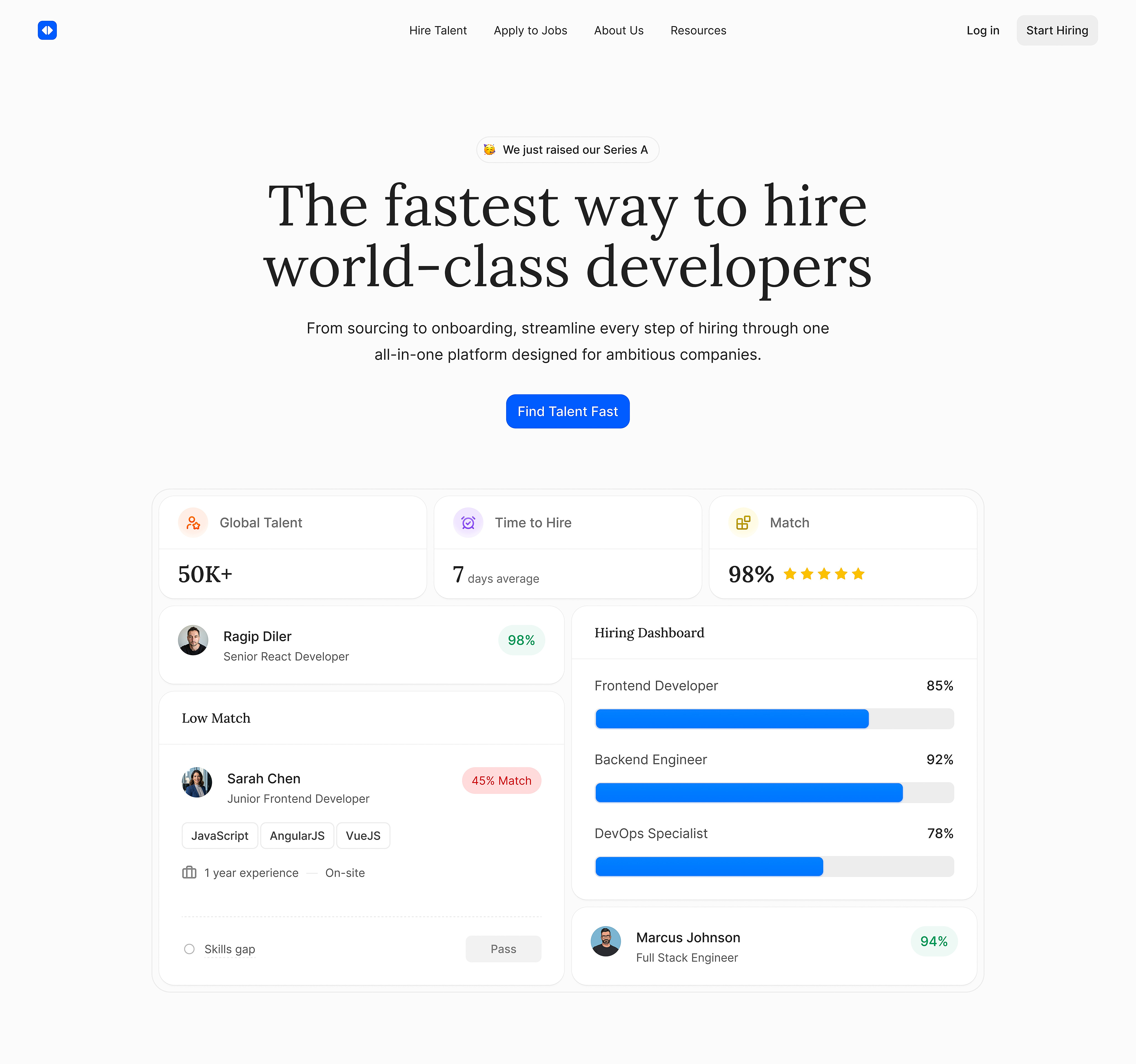 Recruitment Website Design hiring hiring landing hiring platform job platform landing landing design landing page landing ui recruitment web design website design