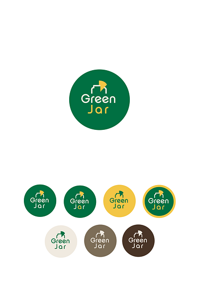 Green Jar Logo Design design green logo luxury nature smoothie
