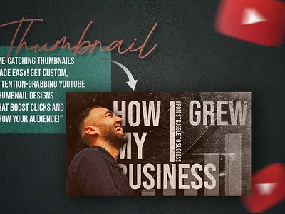 YouTube Thumbnail Designer for High CTR | Custom Thumbnail banner ad bannerad design facebookad facebookpost graphic design illustration instagrampost shorts video marketing typography ui