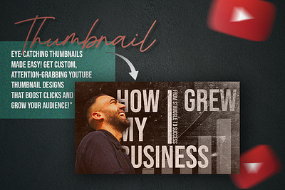 YouTube Thumbnail Designer for High CTR | Custom Thumbnail banner ad bannerad design facebookad facebookpost graphic design illustration instagrampost shorts video marketing typography ui