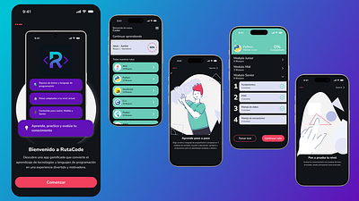 RutaCode - Redesign concept app app concept mobile mobile app redesign ui