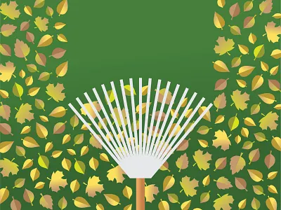 Fall Leaves autumn digital fall illustration leaves october rake vector