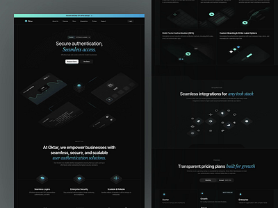 Oktar - User Management Homepage animation business clean design homepage management marketing modern motion graphics technology ui uidesign uiux user user experience user management ux uxdesign web website