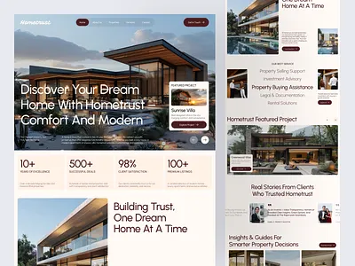 Real Estate Website agent apartment architecture broker design home house housing landing page luxury property real estate rent ui ux