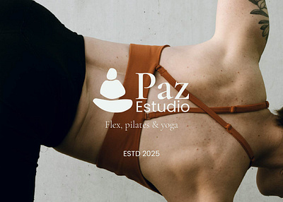 Brand Design - Paz Estudio, flex pilates and yoga brand design brand guidelines branding colors design flex graphic design illustration illustrator logo logo design pilates studio typography vector yoga
