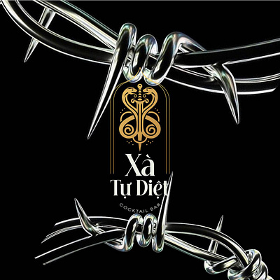 XÀ TỰ DIỆT graphic design logo