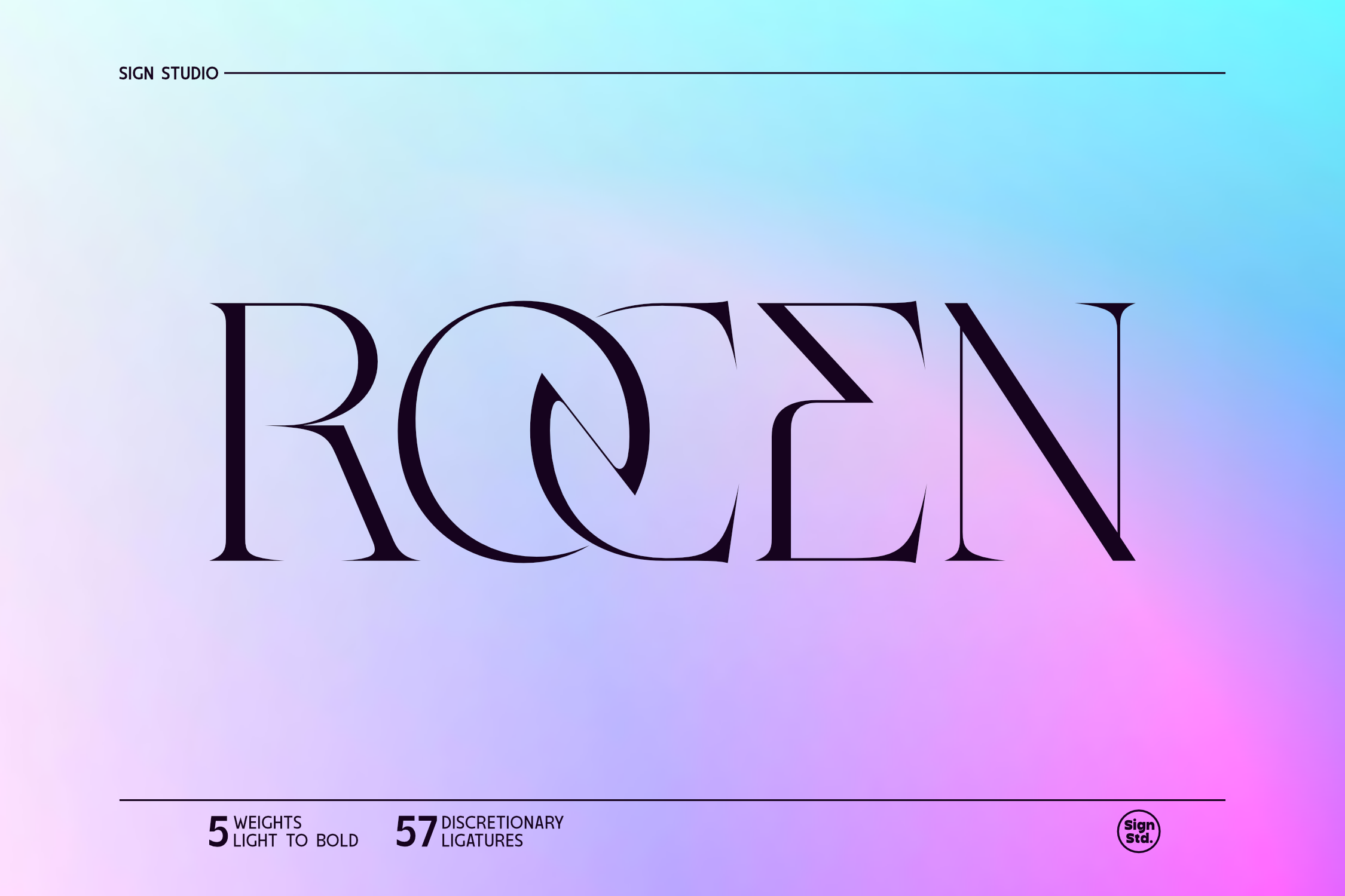 Rocen - Stylish Modern Font with Discretonary Ligatures webfont