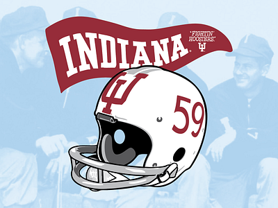 Dickens' Boys college football helmet hoosiers illustration indiana