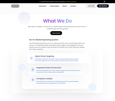 what we do ui web