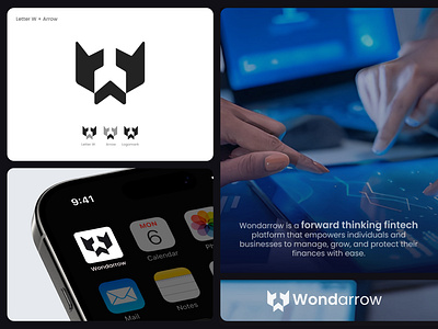 Letter W (Fintech) - Brand Guidelines ai logo arrow logo brand guidelines brand identity branding crypto logo custom brand identity design fintech logo letter logo letter w logo logo design logo designer logomark minimalist logo design modern logo monogram logo concept saas logo symbol tech logo