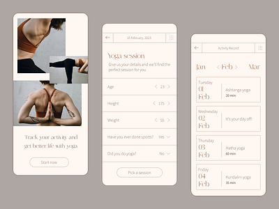 Workout Tracker - Daily UI 041 adobe daily ui daily ui 041 design figma mobile tracker ui ux workout yoga