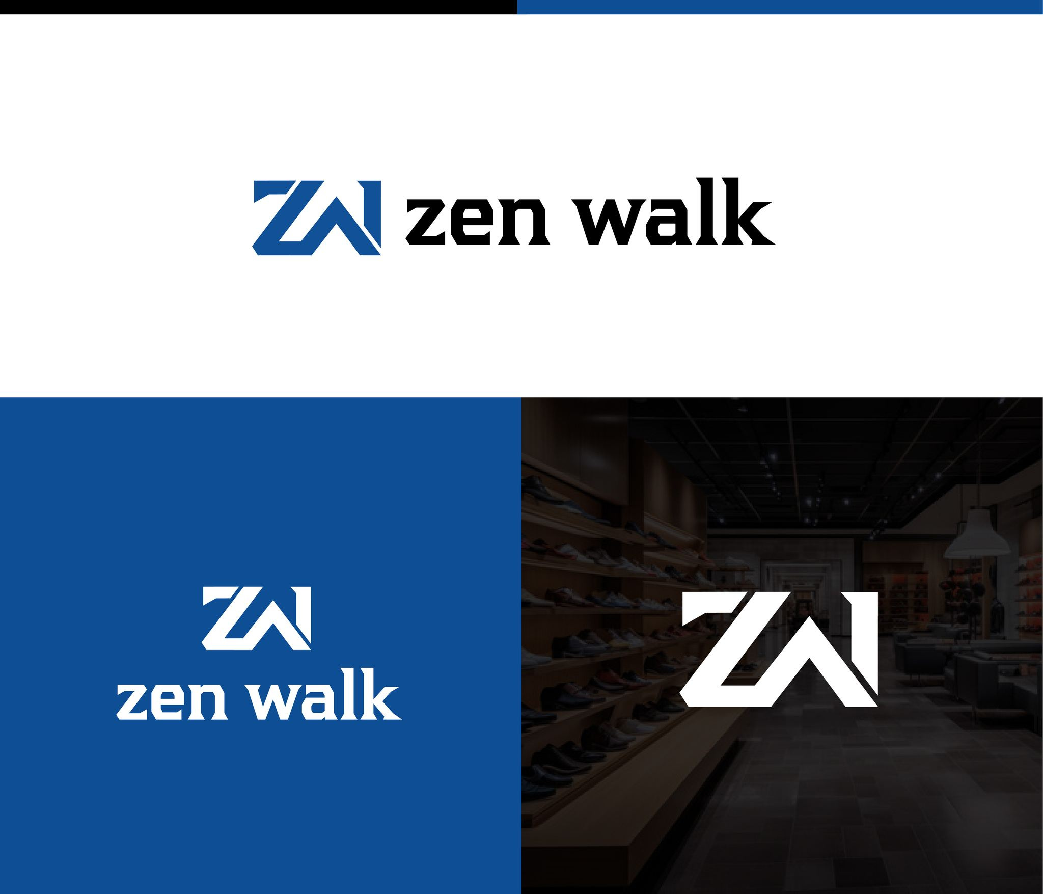 Zen Work Logo Design brand branding creative design graphic design illustration logo logodesign logofolio logos logoservice logotype modern shoes zenwork