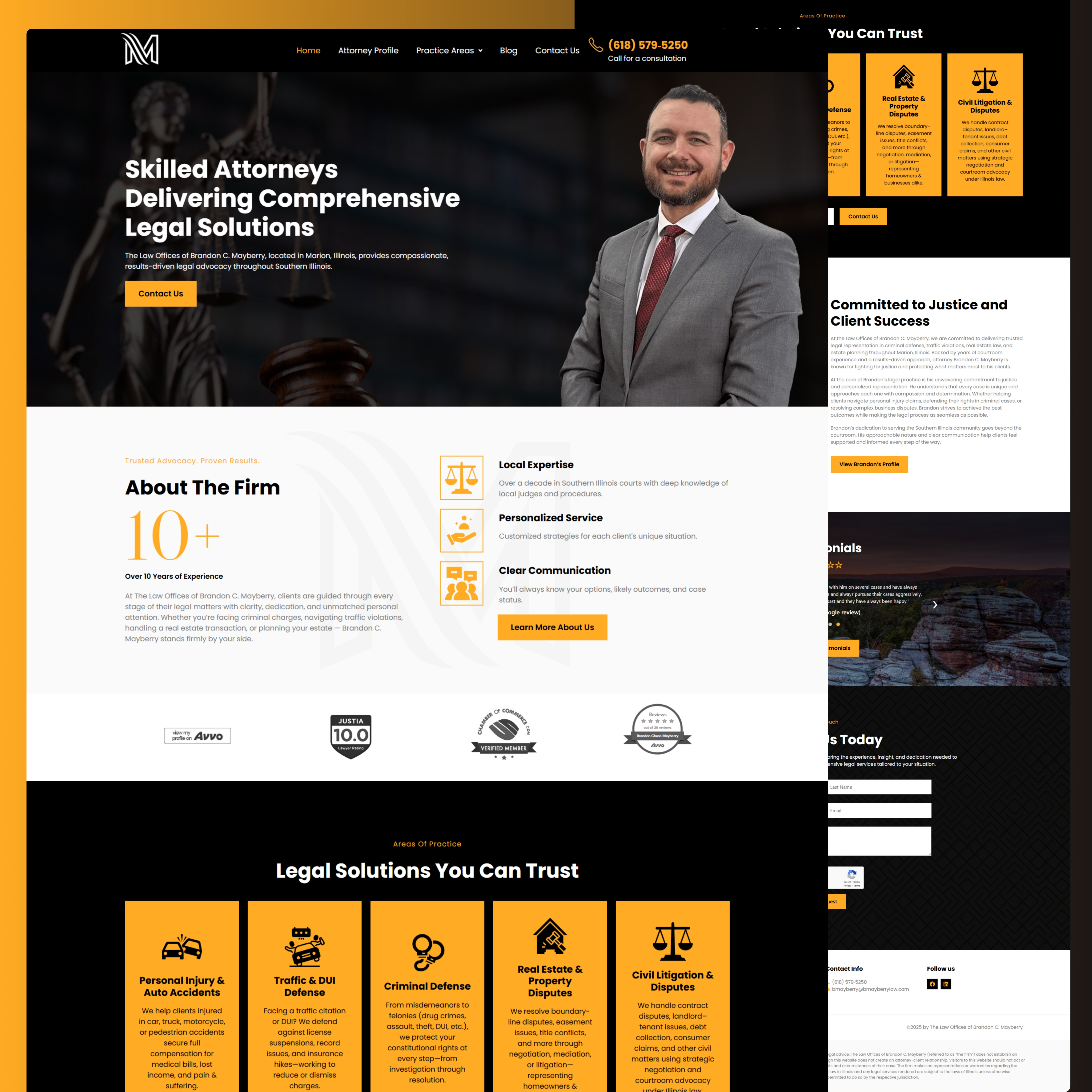 Brandon Law Website 3d animation branding design graphic graphic design illustration logo motion graphics ui ux vector website
