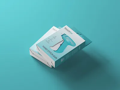Hand Stitch Gun Box Packaging Design (Unused) box box packaging design branding electronic gadget graphic desginer gun label packaging packaging design packet packet design print product packaging professional sewing stich technology