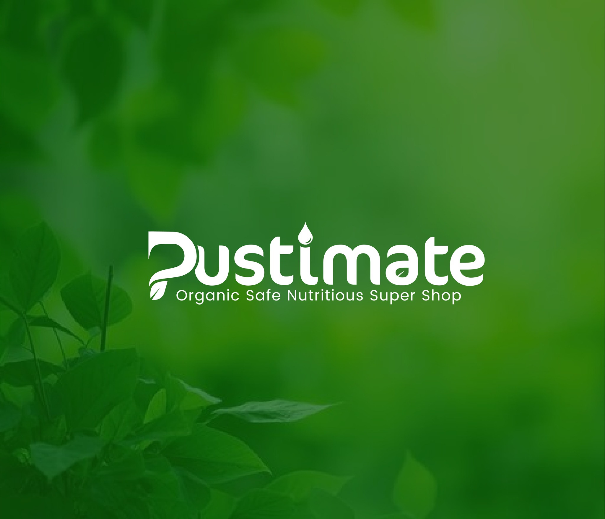 Pustimate Organic Super Shop Logo brand branding creative design freshfood graphic design illustration logo logodesign logofolio logoservice logotype natural organic pustimate safe supershop