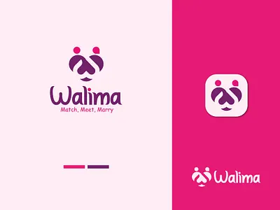 Walima Logo Design brand branding creative design event graphic design illustration logo logodesign logofolio logoservice logotype married marry match modern unique