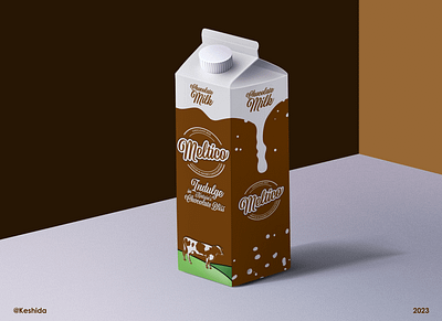 Meltico - Playful and Premium Chocolate Milk Branding brand identity branding graphic design logo packaging design product design