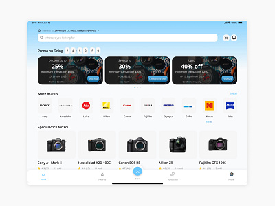 My.Capture - Camera Shop App Tablet Version e commerce e commerce shop e commerce shop design figma mobile app mobile app design ui ui design ui designer uiux uiux designer ux ux design ux designer