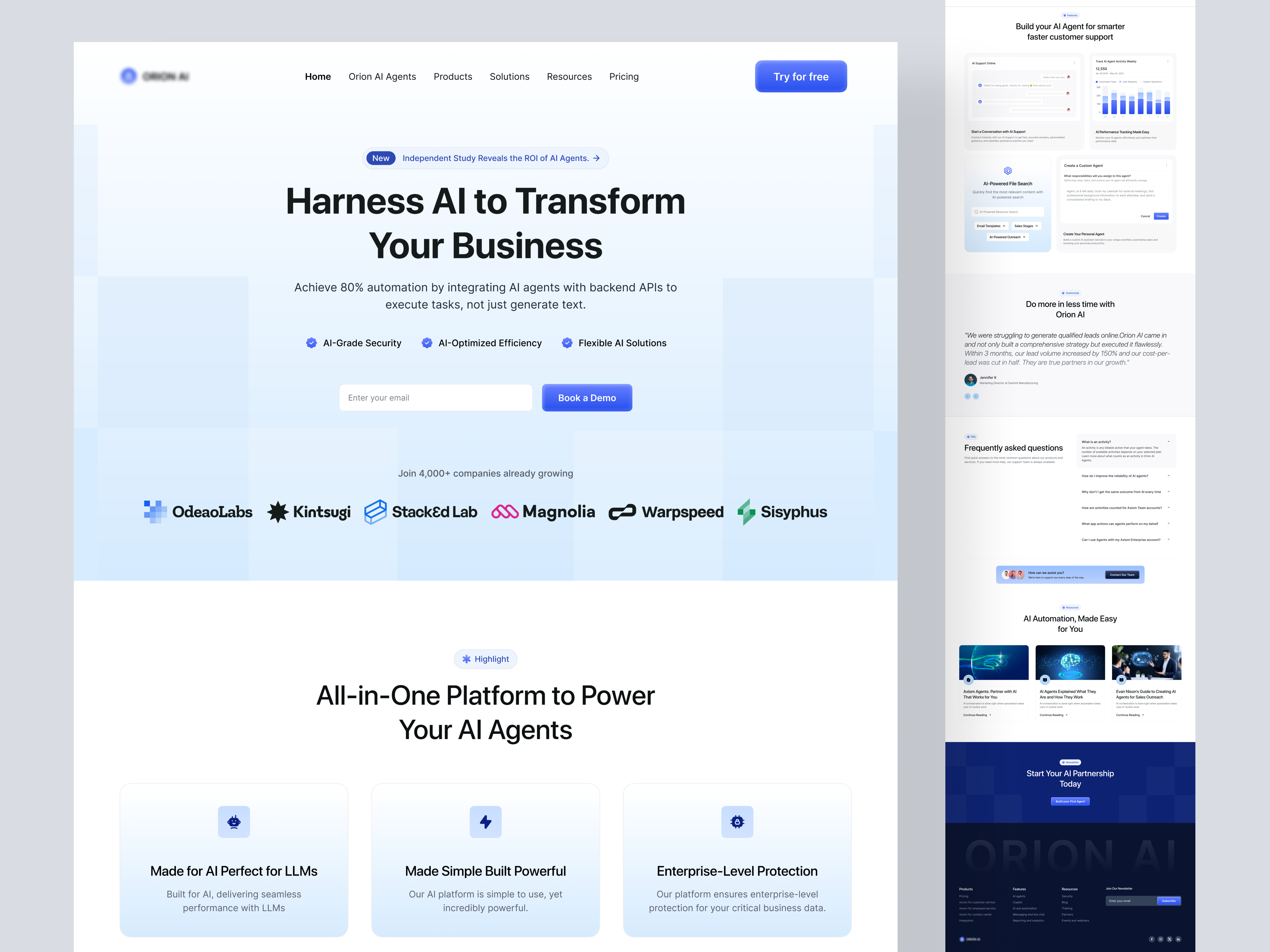 Example of Website Design (5 Pages)