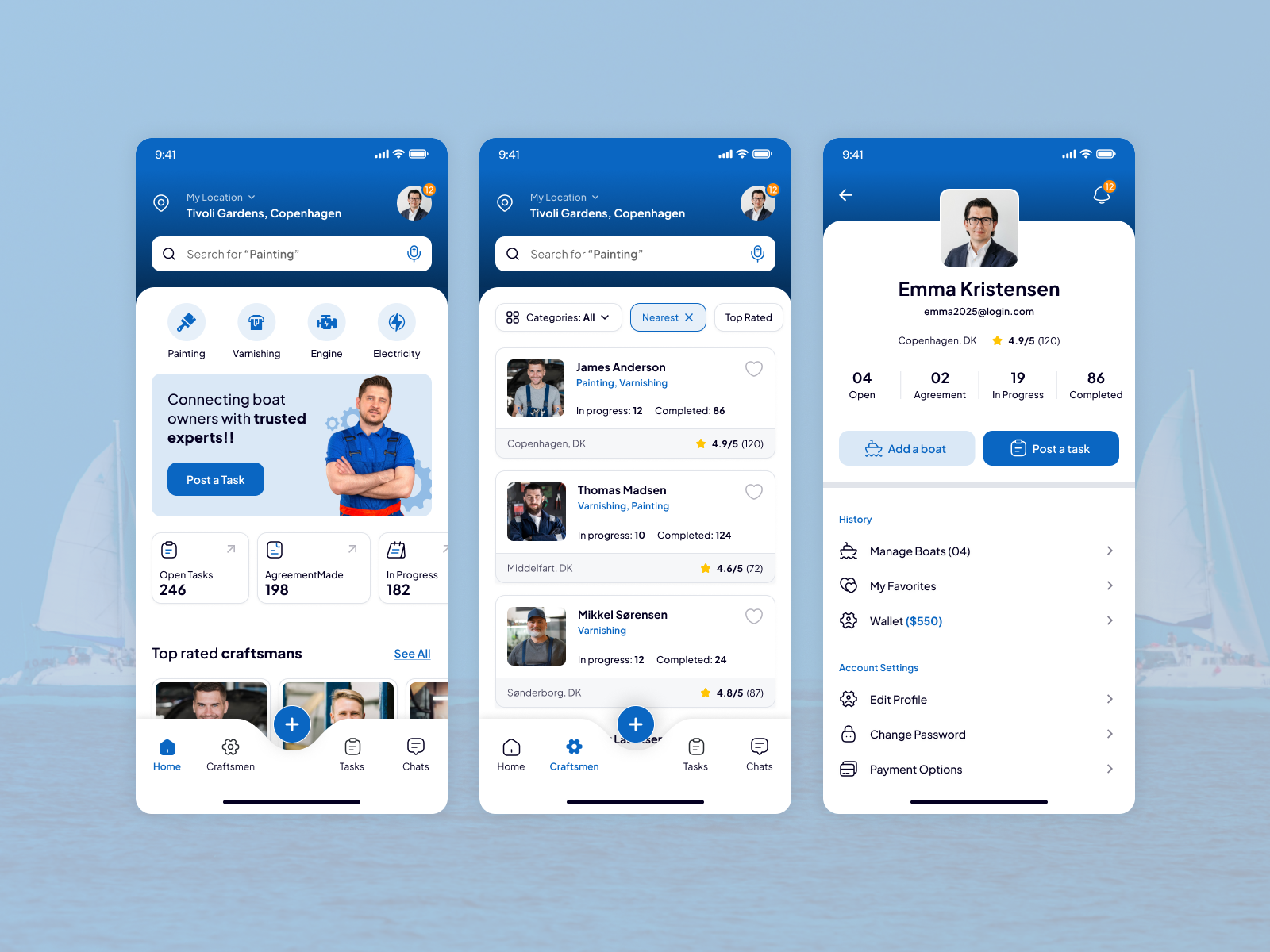 BoatCraftsman – expert boat building, repair & care in one app app app design design mobile mobile app ui uuiux