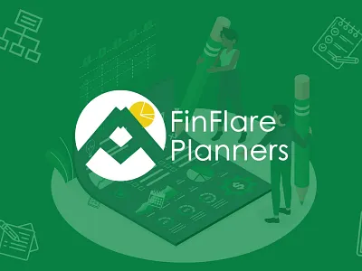 FinFlare - Cohesive Branding for Digital Financial Tools brand identity branding design graphic design illustration logo packaging design product design vector