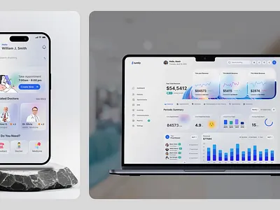 Clinic Managment System Design animation figma ui user interface ux web app