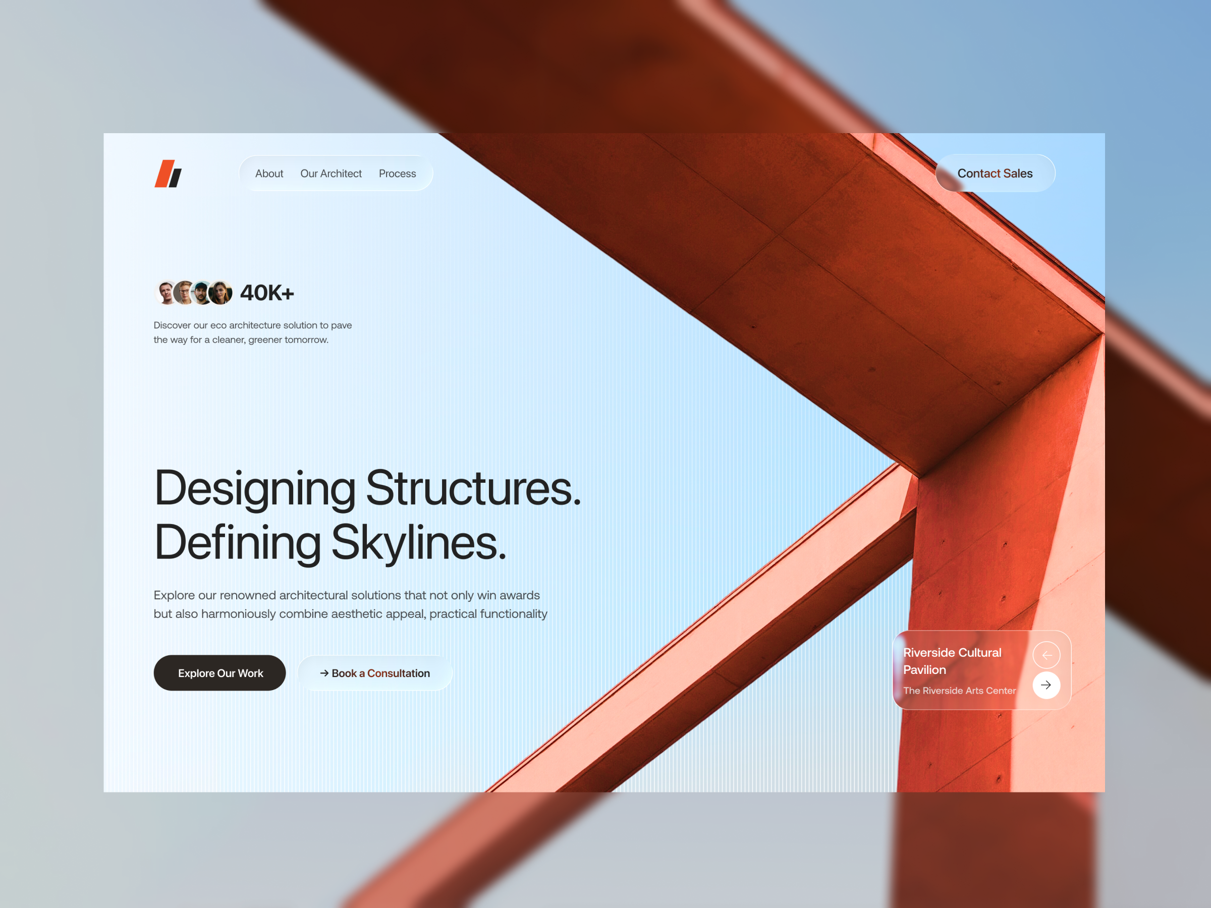 Architectural Agency Landing Page architectural agency website architecture architecture agency architecture design clean ui construction design digital agency interior design landing page landing page design landingpage ui user experience ux website design