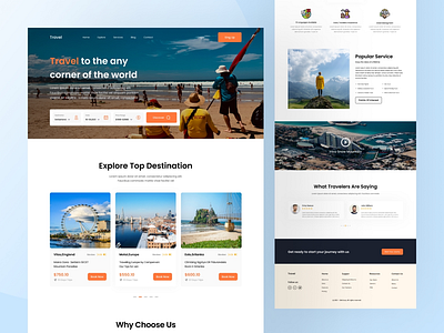 Travel Web app app ui ux web