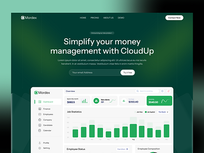 Mordex landing page design. b2b b2c dashboard data analytics design agency fintech framer landing page design marketing product product design saas platform saas website revamp ui web3 webflow website redesign