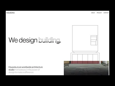 Housoku - Architecture Website agency architecture clean editorial framer home house landing page minimal real estate ui ux web web desginer webflow website website design website designer