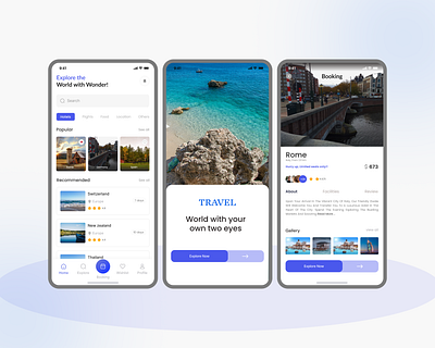 Tourism App UI Design booking app tourism travel app travel app ui design travel planner app travel ux