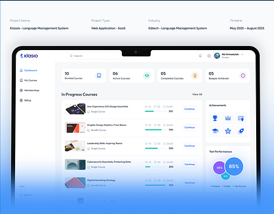 LMS Platfrom Design figma ui user experience user interface ux web aplication