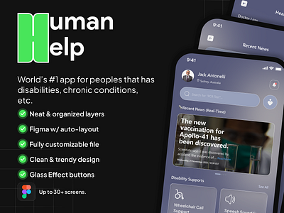 HumanHelp App | UI/UX Design branding design ui ux