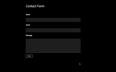 Silly Contact Form Validate(Not user friendly😂) animation application design graphic design motion graphics ui ui design uiux
