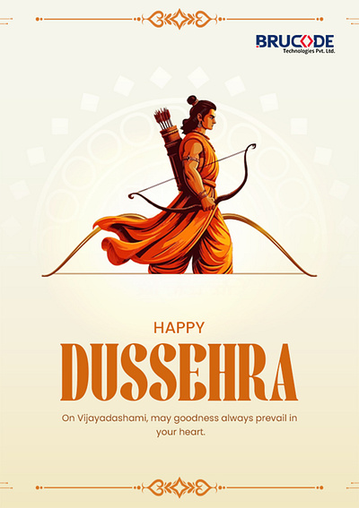 Dussehra Social Media Post animation branding design dussehra graphic design motion graphics photoshop social media post top 10 design trend trending ui