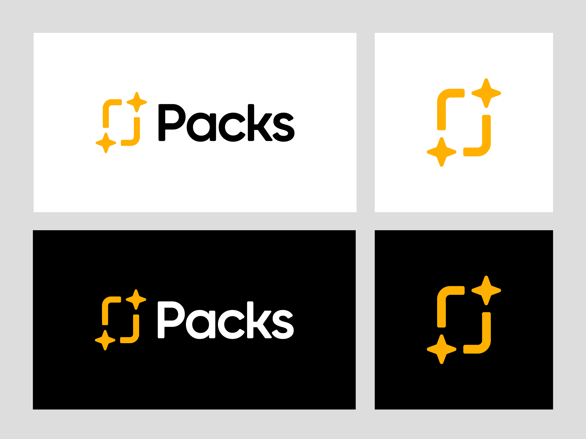 Packs branding card flat logo identity joy logo logo design logo designer modern modern logo mystery box mystery pack pack star symbol