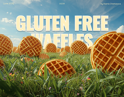 WAFFINITY | WEB DESIGN ai cafe figma lending page menu ui ux waffles web design