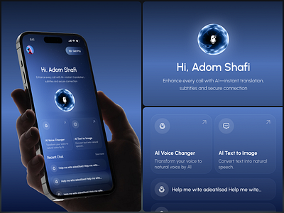 AI App Design adom ai ai app ai app design app app design app ui chat ai text ai ui ux video ai voice ai