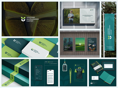 Szekszárd Mezőgazdasági Csoport | brand identity design agricultural agriculture agro brand design brand identity branding clean crop production design digital identity farm graphic design livestock breeding logo design modern nature organic tradition visual identity winemaking
