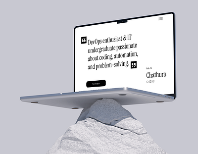 Minimal Portfolio Website for a DevOps Enthusiast graphic design landing page ui web design website