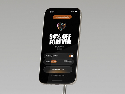 Special Offer Screen app creative design illustration minimal offer special offer subscription ui upsell ux