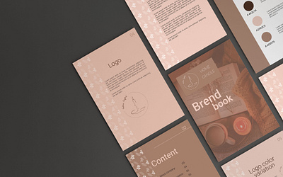 Brendbook branding brendbook candle graphic design handmade illustration logo vector