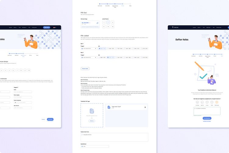 Course Registration Form UI Design by Hafiza☁️ on Dribbble