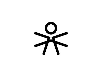 L'uomo vitruviano aistis bold branding geometric graphic design identity lithuanian logo mark minimal simple symbol vilnius